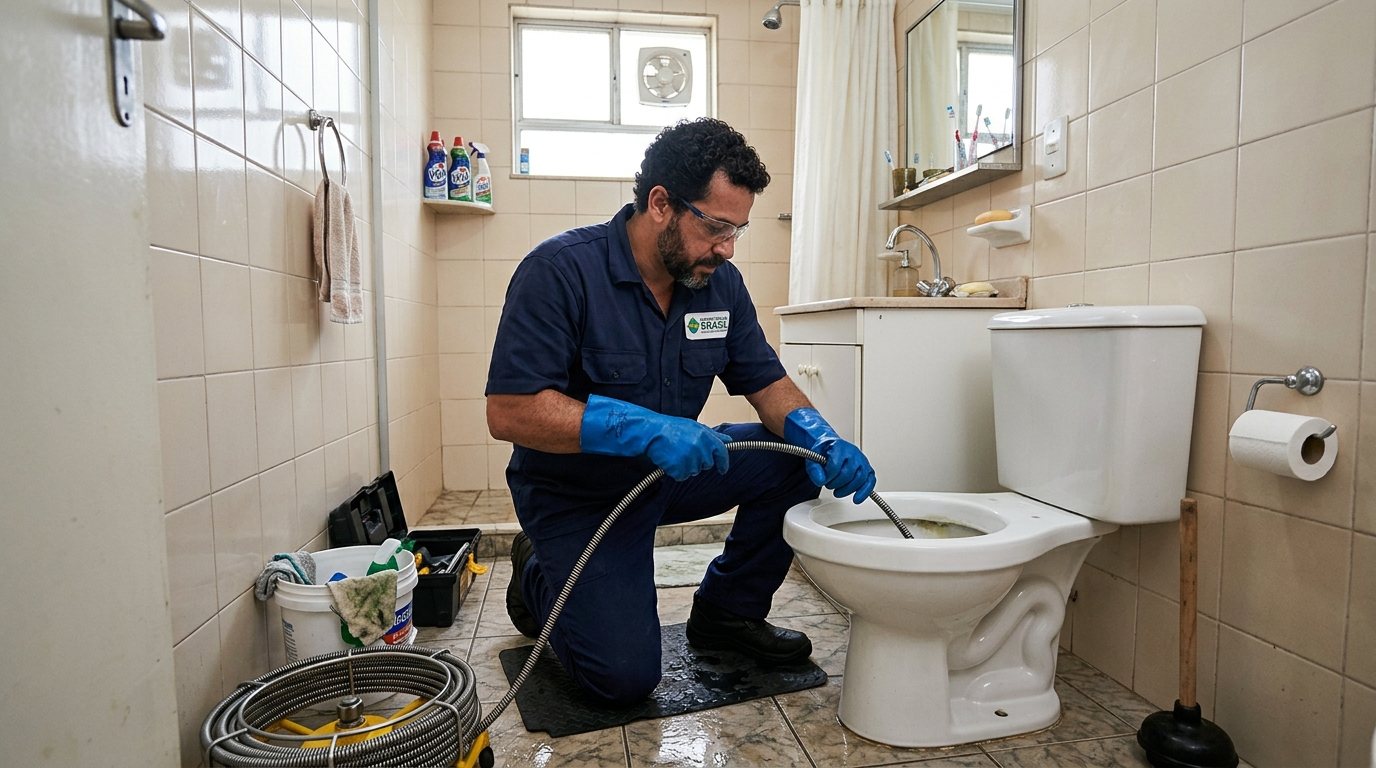 Desentupimento de Vaso com Equipamento em Piracicaba‑SP