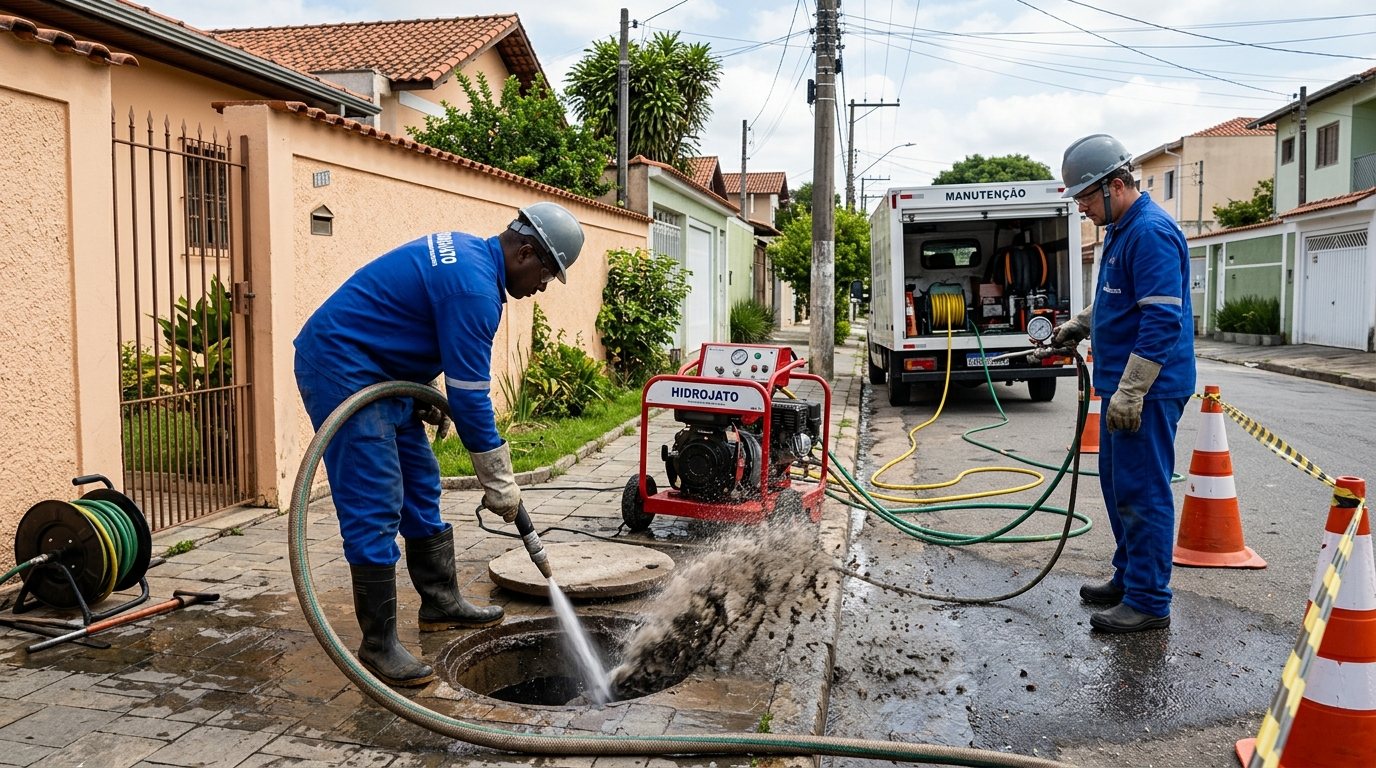 Hidrojateamento Residencial em Piracicaba‑SP