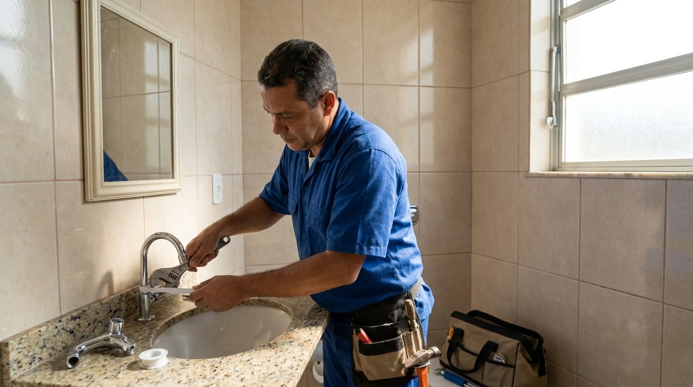 Instalação Hidráulica no Banheiro em Piracicaba‑SP