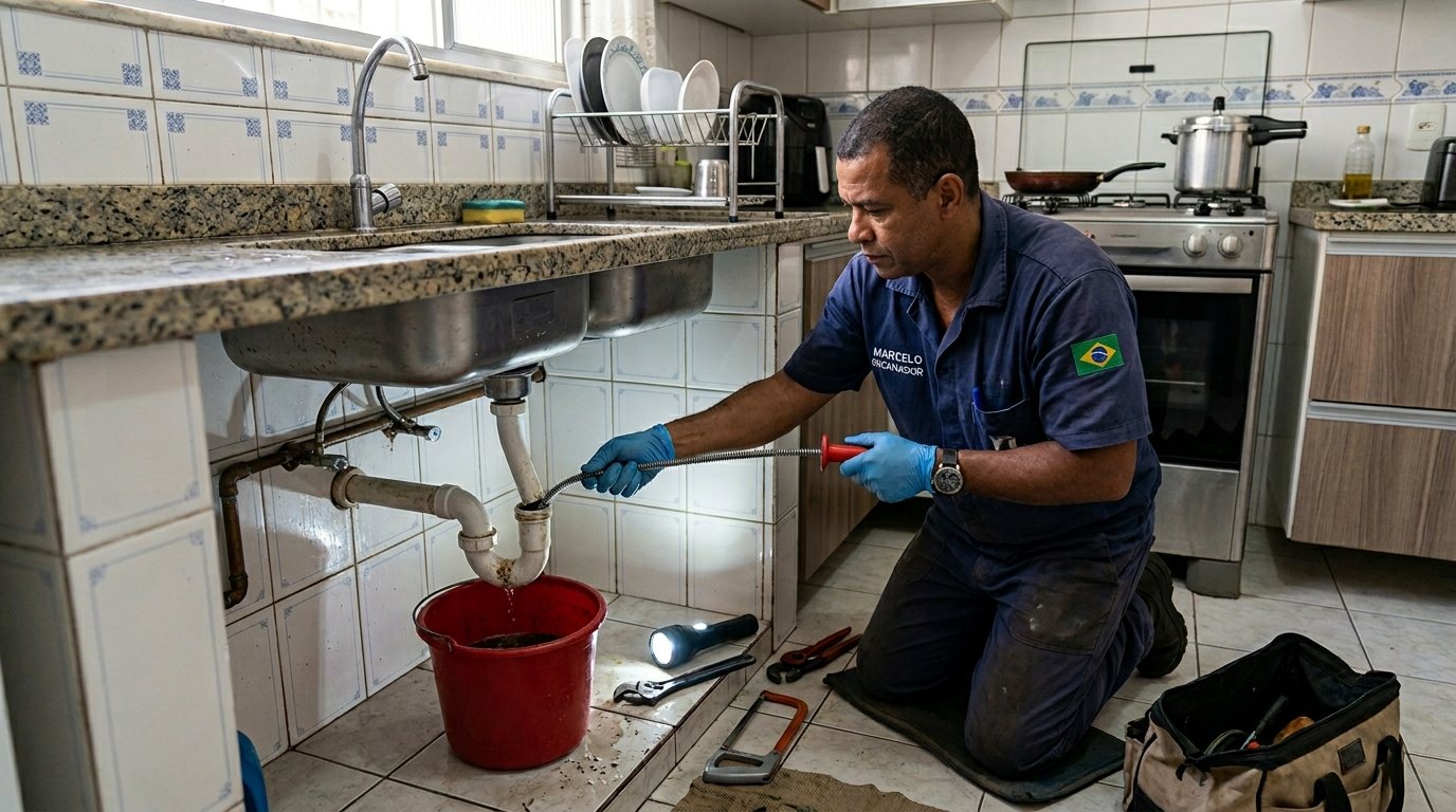 Ligação da Pia da Cozinha em Piracicaba‑SP