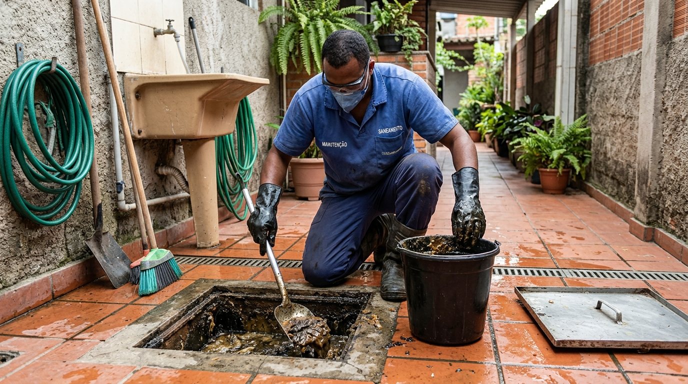 Limpeza de Caixa de Gordura Comercial em Piracicaba‑SP