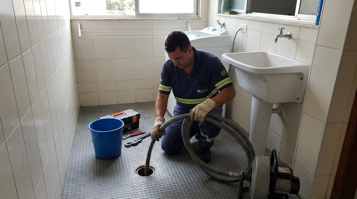 Ponto de Esgoto na Lavanderia em Piracicaba‑SP